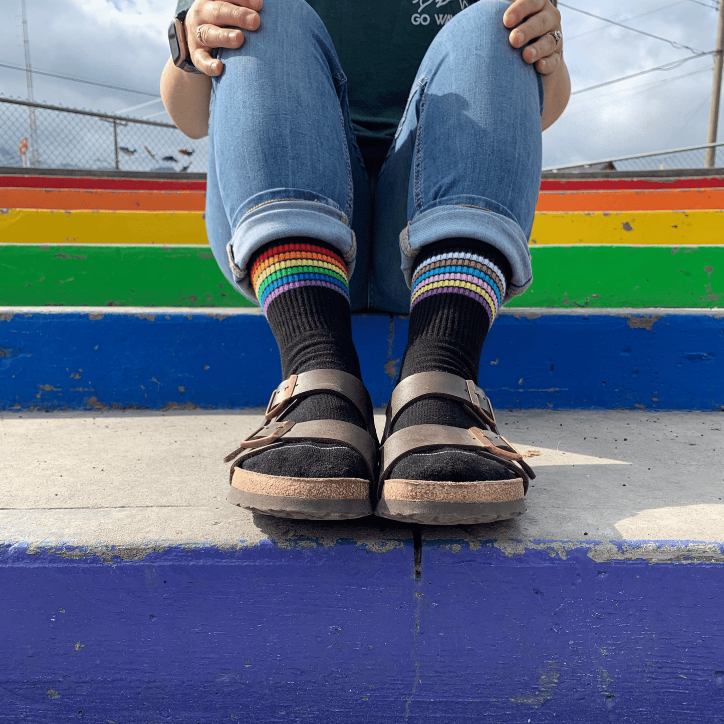 Pride Socks - Black - Go Way Out