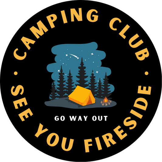 Camping Club Sticker - Go Way Out