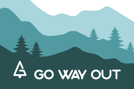 Go Way Out Green Landscape Sticker - Go Way Out