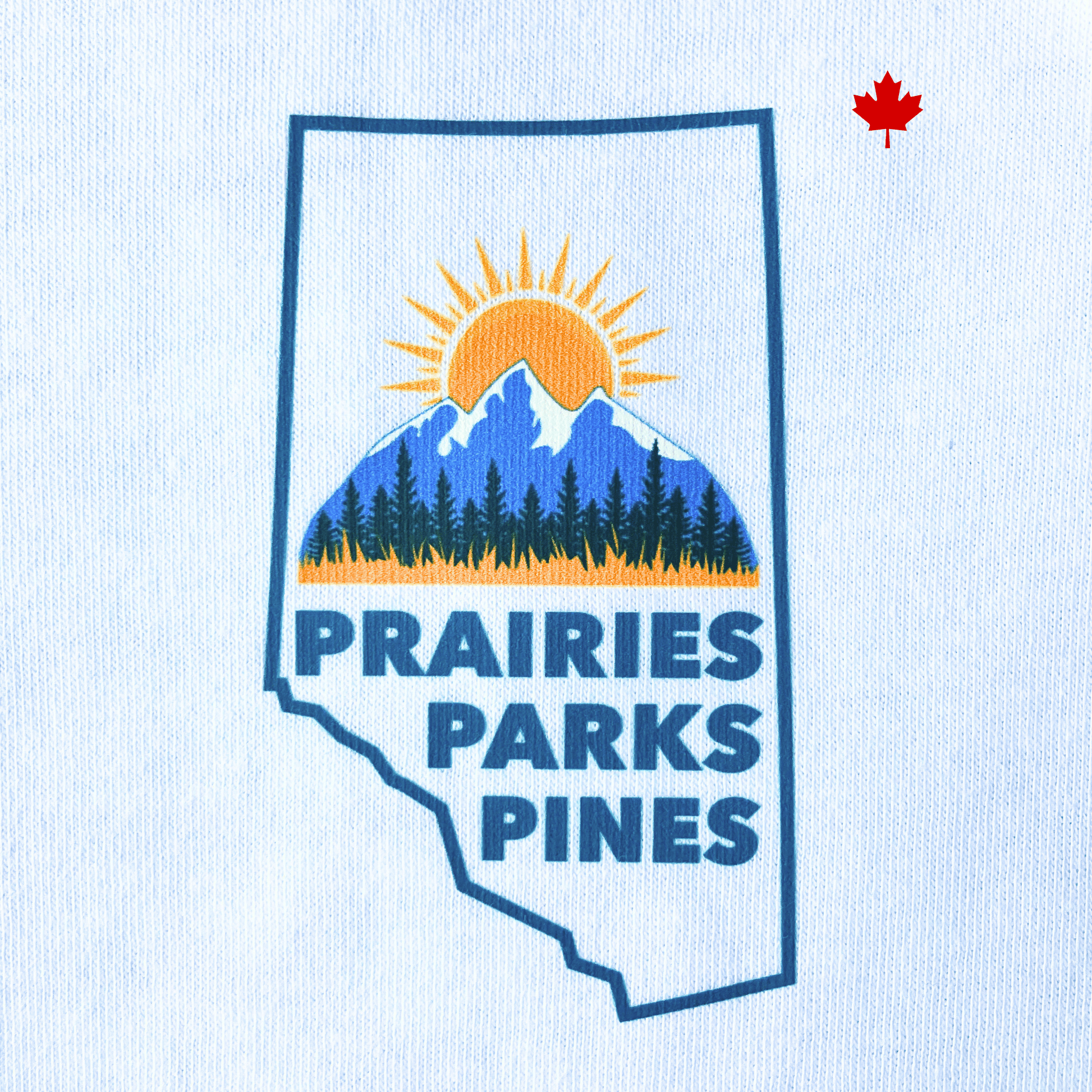 Prairies Parks Pines T-Shirt - Blue - Go Way Out