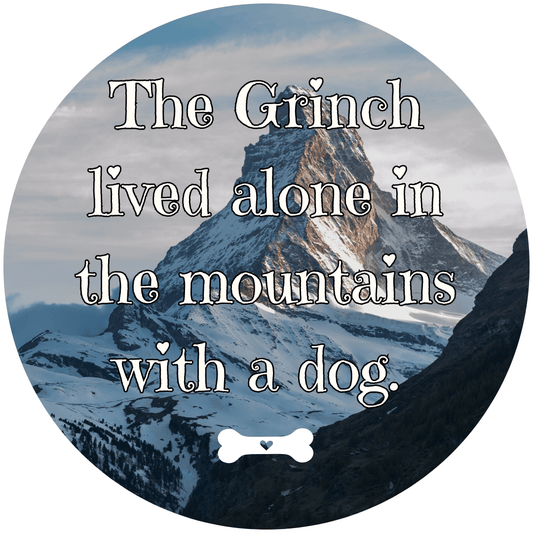 The Grinch Lived Alone Sticker - Go Way Out